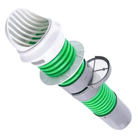 Fresh Air System Wall Vent Hood with Insect Screen and Backdraft Damper for PE Pipes