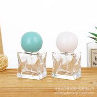 15ml Square Glass Perfume Atomizer Bottle with Bayonet Cap - Refillable Mini Spray Empty Bottle