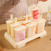 9-Grid Ice Cream Pop Mold with Lid for DIY Frozen Treats