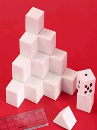 Cube Eraser for Math Models and Exams, Square Block Rubber