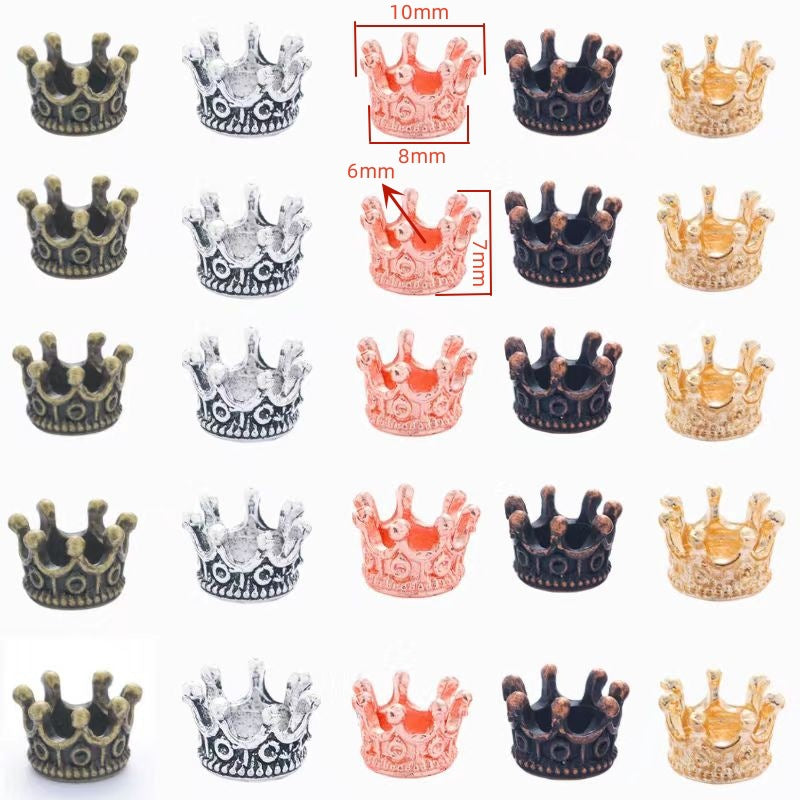 Mini Crown Alloy Charms for DIY Jewelry Making