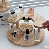 Desktop Cosmetic Storage Organizer Perfume Display Stand Tiered Tray for Skincare Products