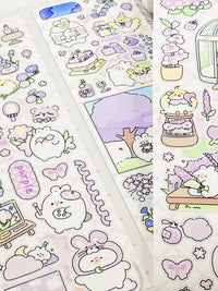 Chuxiaobao Original Rabbit Die-Cut Washi Tape Collection for Journaling