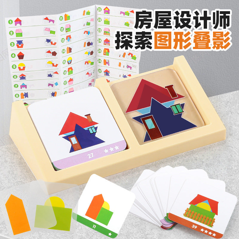 House Designer Puzzle Game for Kids - Spatial Thinking & Logic Training Toy