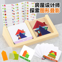 House Designer Puzzle Game for Kids - Spatial Thinking & Logic Training Toy