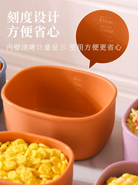 Microwave/Freezer Safe Food-Grade Silicone Lunch Box for Kids with Fruit and Baby Food Compartments, Sealed Container