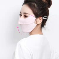 Summer Ice Silk Breathable Sun Protection Face Mask for Cycling and Outdoor Activities