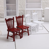 1:12 Dollhouse Miniature Windsor Dining Chair Model Accessory