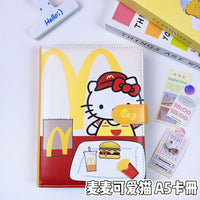 A5 Cute Cat Cartoon Mini Animal Loose-Leaf Notebook with Refills