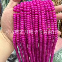 5x8mm Abacus Bead Strands for DIY Jewelry Making - Agate, Tiger Eye, Turquoise, and More
