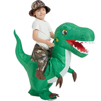 Inflatable Dinosaur Ride-On Costume for Halloween, Adult and Kids