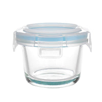 Baby Glass Food Storage Containers with Lids, Freezer and Microwave Safe, Stackable Meal Prep Jars for Infants