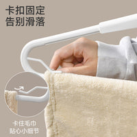 Japanese Style Retractable Clothes Drying Rack for Balcony Bedding Towels