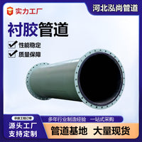 Large Diameter Rubber Lined Steel Pipe for Abrasion and Corrosion Resistance