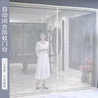 Magnetic Screen Door with Full Frame Hook & Loop, Heavy Duty Mesh Curtain for Patio, Living Room, Easy Installation, Pet and Kid Friendly