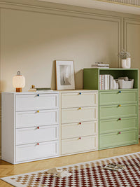 Metal Chest of Drawers with Multiple Layers for Bedroom Storage, 40cm Wide