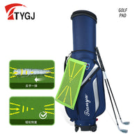 Golf Hitting Mat with Sequin Trajectory Detection for Swing Practice & Chipping Training