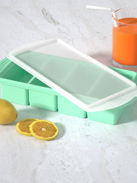 Silicone Large Square Ice Cube Tray for Baby Food and Freezing