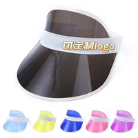 Unisex PVC Sun Visor Hat for Outdoor Sports & Running, UV Protection