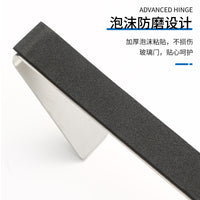 Stainless Steel Over-the-Glass Door Hook for Bathroom, Removable No-Drill Metal Hanger