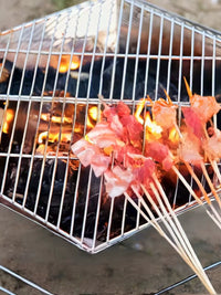 Portable Outdoor Fire Pit Grill with Stand and Ash Tray for Camping and Picnics