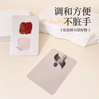 Stainless Steel Makeup Mixing Palette with Spatula for Foundation Concealer