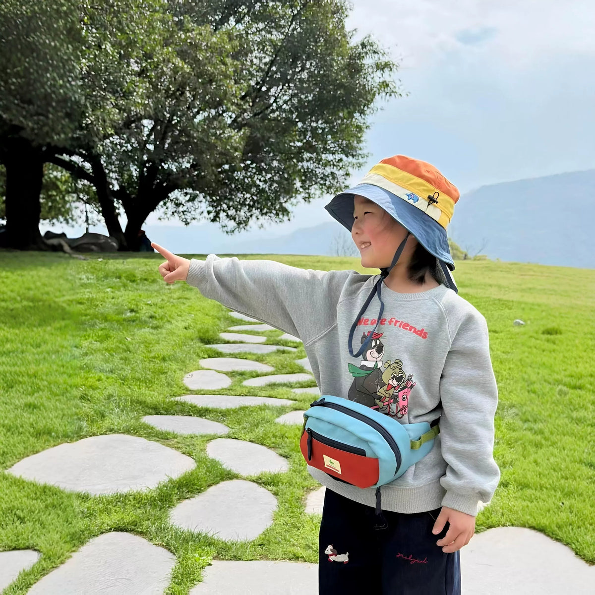 Kids' UV Protection Summer Bucket Hat with Wide Brim