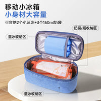 Portable Insulin Cooler Bag with Ice Packs for Medication and Breast Milk Storage