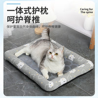 Cooling Pet Bed with Ice Mat for Cats and Dogs, All Seasons