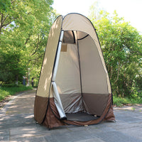 Portable Pop-Up Shower Tent Outdoor Changing Room Privacy Shelter with Mesh Window