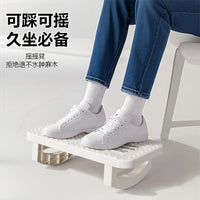 Ergonomic Under-Desk Footrest with Massage Rollers for Office and Home