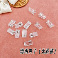 DIY Self-Adhesive Acrylic Clip for ID Badges & Photos, Double-Sided Transparent Plastic Holder for Crafts
