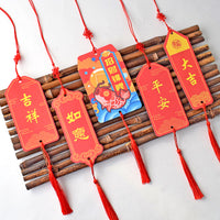 Festive Blessing Message Cards with Tassels and Hanging Ropes