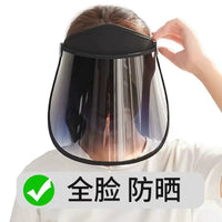 Women's UPF 50+ Windproof Sun Visor Hat with Face Mask for Cycling and Outdoor Activities