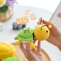 Crochet Turtle Doll DIY Kit or Finished Plushie - Handmade Gift for Friends