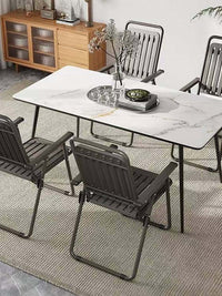 Portable Folding Outdoor Camping Chair with Backrest, Picnic Beach Patio Garden Waterproof Chair