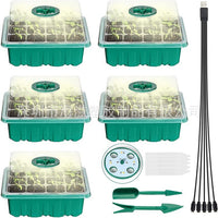 Seedling Starter Trays with Grow Lights and Ventilation Domes, Thickened Plant Germination Kit