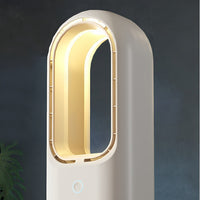 Portable USB Rechargeable Bladeless Fan with Humidifier and Bluetooth Speaker