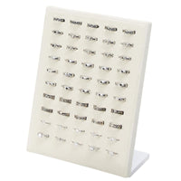 50-Slot Velvet Ring Display Stand Jewelry Holder