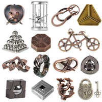 72-Piece Kongming Luban Lock Puzzle Set for Adults and Students, Brain Teaser Educational Toy