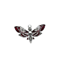 Gothic Skull Moth Pendant for DIY Jewelry Making