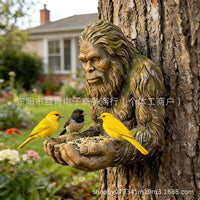 Bigfoot Resin Bird Feeder for Garden & Outdoor Decor