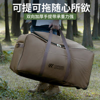 Large Capacity Foldable Rolling Duffle Bag for Travel, Camping, and Picnic Gear