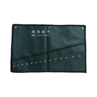 Multi-functional Canvas Tool Roll Bag Double-Layer Thickened Wrench Organizer Pouch