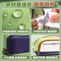 Magnetic Large Capacity Pencil Case with 10-Layer Organization and Stain Resistance