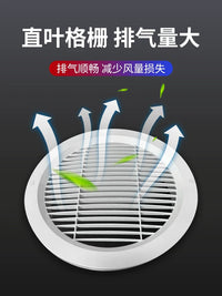 ABS Round Air Vent Grille for HVAC Systems - Exhaust Fan Cover for 250mm Ducting