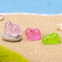 Luminous Capybara Micro Landscape Resin Ornament for Home Decor and DIY Crafts