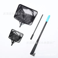 Aquarium Fish Net with Extendable Handle, Plastic Fish Catching Net for Fish Tanks