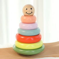 Stacking Rainbow Tower Educational Toy for Toddlers 0-3 Years Old