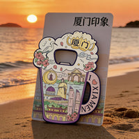 Xiamen Gulangyu Island Metal Bottle Opener Refrigerator Magnet Souvenir